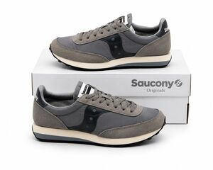 Saucony Retro Trainer 80 S70884-13 Running Shoes Gray White Men’s 7 Women’s